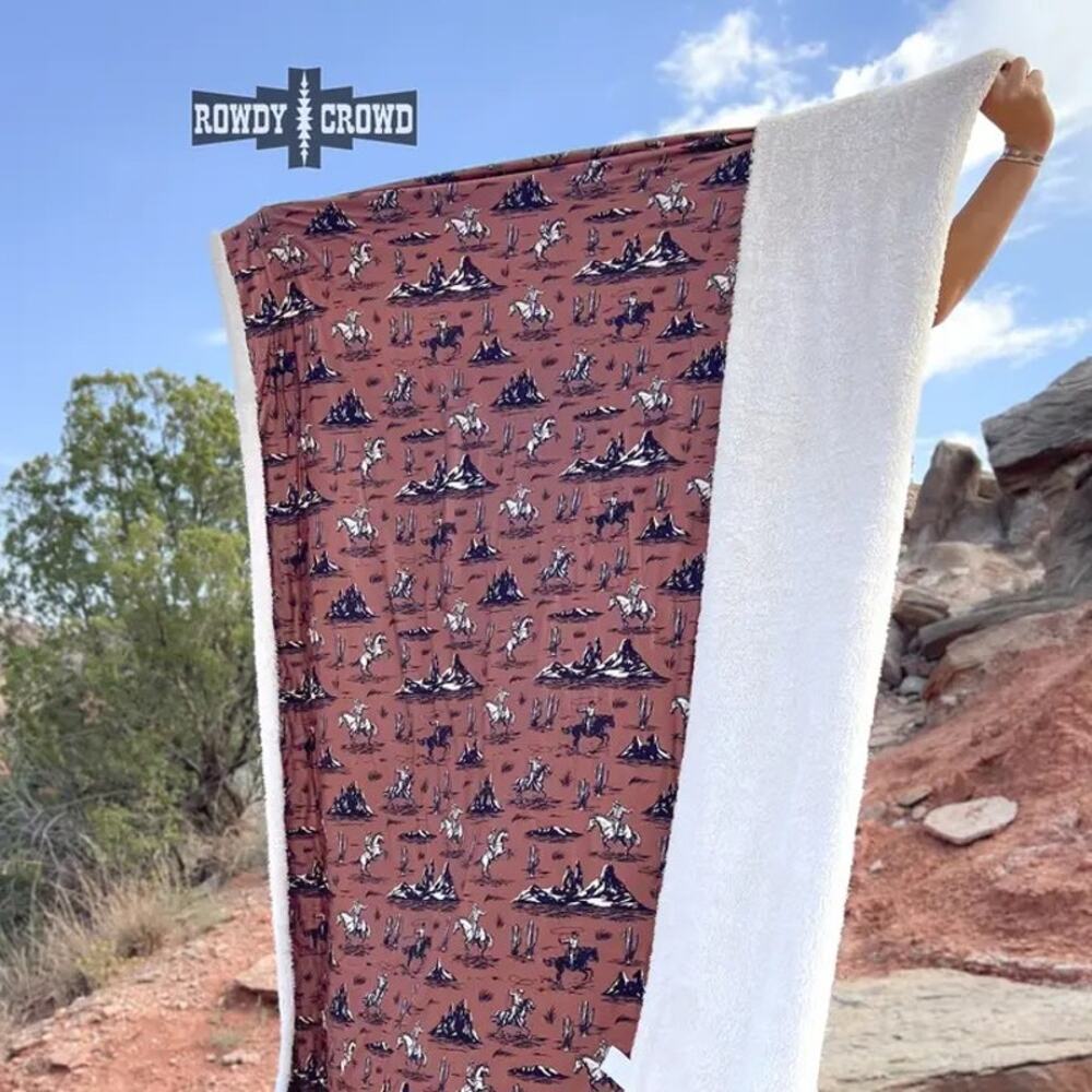 Desert Ballad Blanket Brown Black White